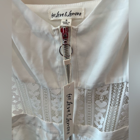 FOR LOVE & LEMONS LOVEBIRD LACE MIDI DRESS - Picture 13 of 16